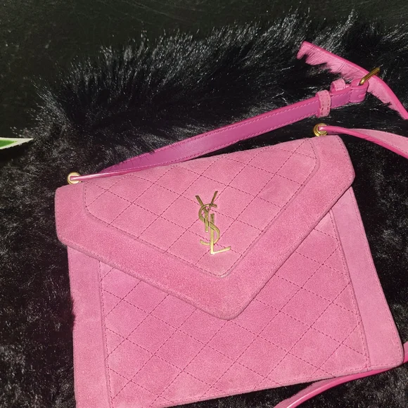 Yves Saint Laurent Pink Quilted Crossbody Bag - Picture 4 of 11